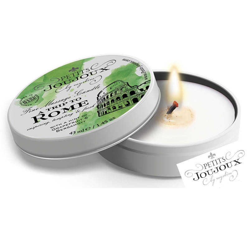 Свеча массажная "Petits Joujoux Rome" с ароматом грейпфрут и бергамот, 43ml 